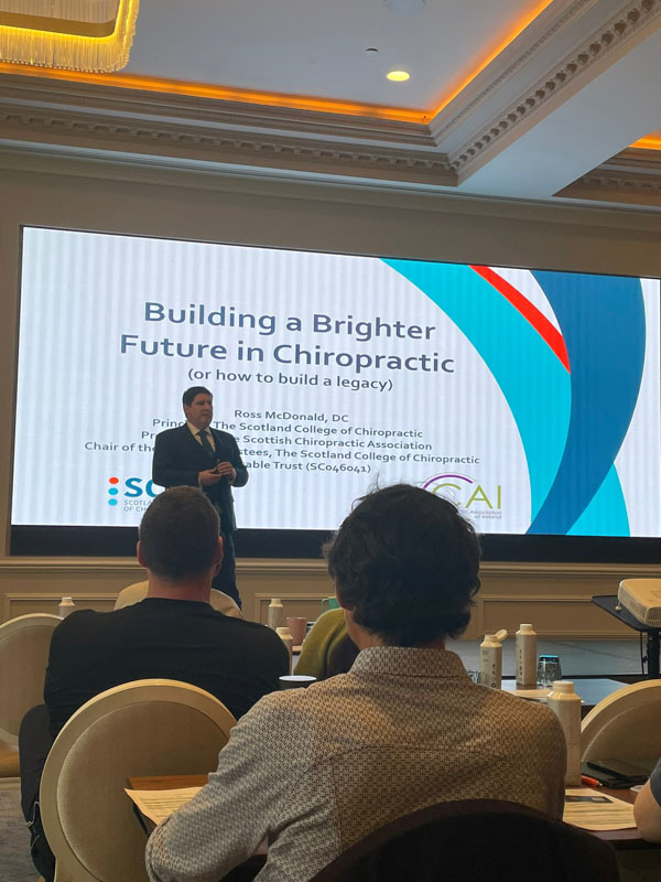 DR. ROSS MCDONALD SCOTLAND COLLEGE OF CHIROPRACTIC - BUILDING A BRIGHTER CHIROPRACTIC FUTURE _1